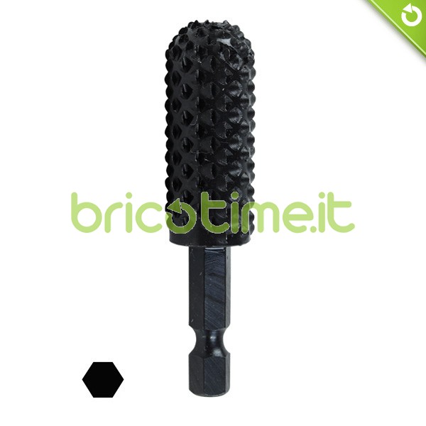 Raspa cilindrica bombata   Ø 15x35 mm