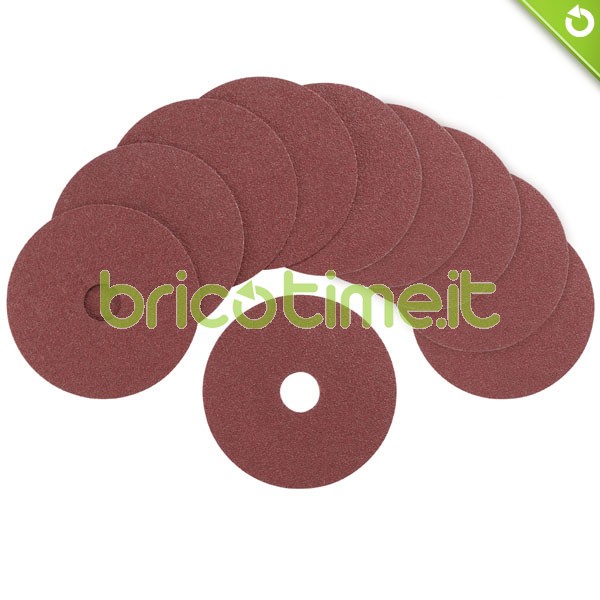 Dischi abrasivi fibrati Ø 115 mm (10 pz)