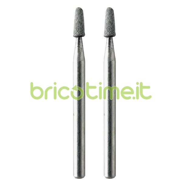 Mola abrasiva conica arrotondata in carburo di silicio Ø 3x8 mm (2 pz)