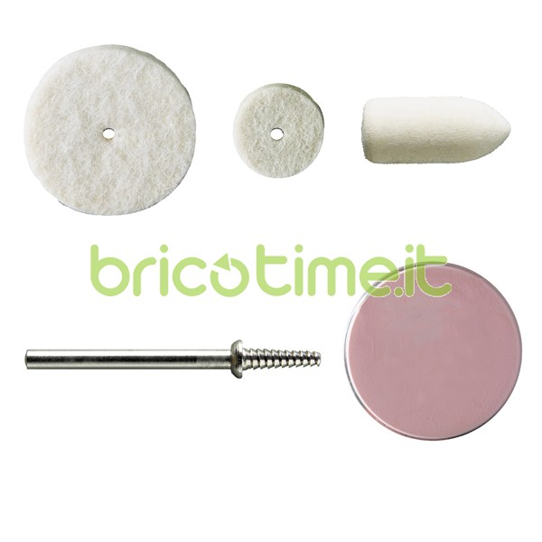 Accessori per lucidatura e pulitura (kit 5 pz)